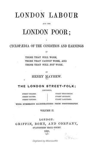 London Labour and the London Poor (Vol. II)