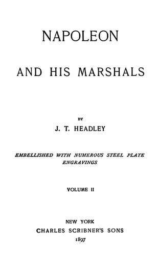 The distinguished marshals of Napoleon