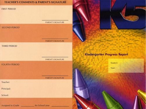 Kindergarten Progress Report