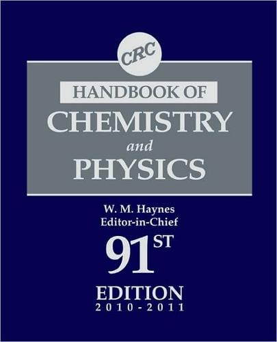 CRC Handbook of Chemistry and Physics