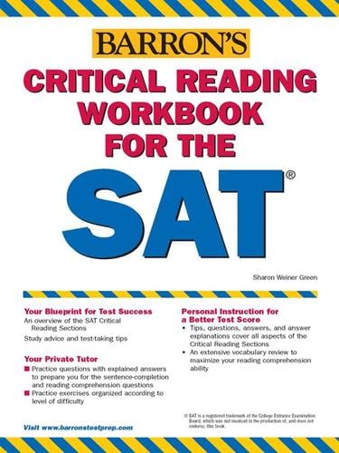 Critical Reading Workbook for the New SAT