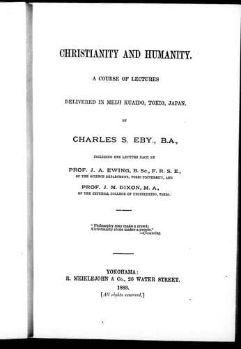 Christianity and humanity