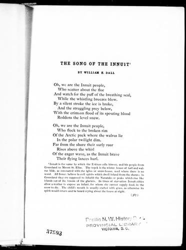 The song of the Innuit