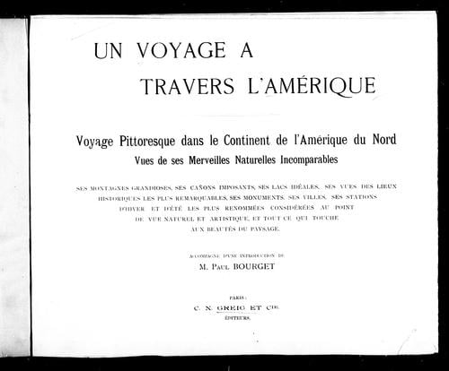 Un Voyage à travers l'Amérique