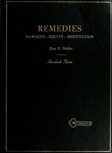Handbook on the Law of Remedies