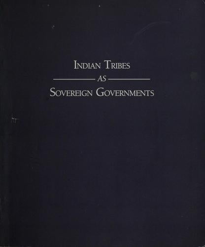 Indian tribes as sovereign governments