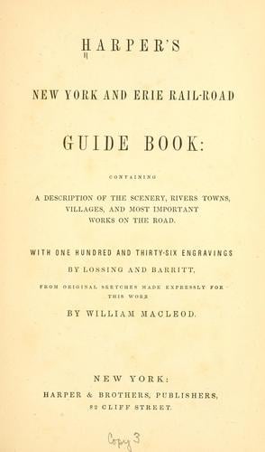 Harper's New York and Erie rail-road guide book