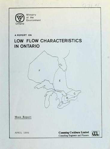 Low flow characteristics in Ontario