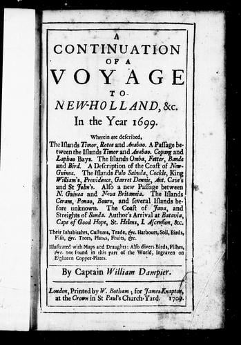 A voyage to New-Holland, &c. in the year 1699