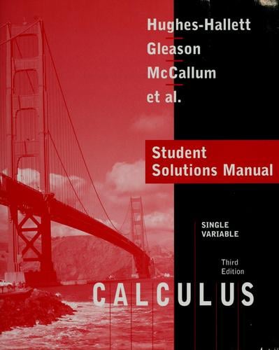 Student solutions manual to accompany Calculus