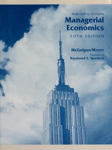 Study guide to accompany managerial economics