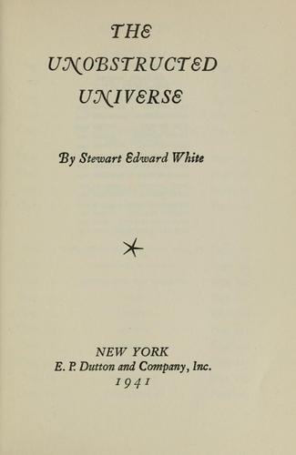 The unobstructed universe