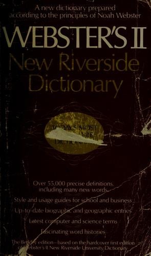 Webster's II new Riverside dictionary.