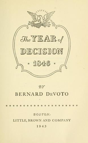 The year of decision, 1846