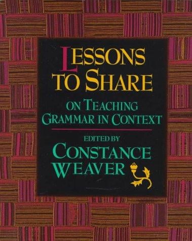 Lessons to share on Teaching grammar in context