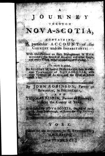 A journey through Nova Scotia