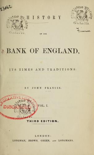History of the Bank of England