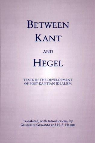 Between Kant and Hegel