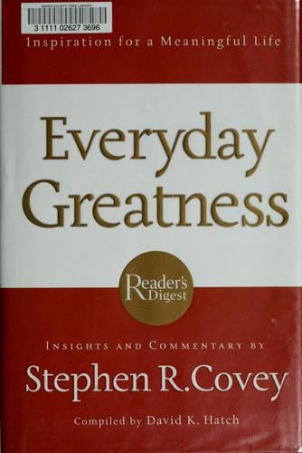 Everyday greatness