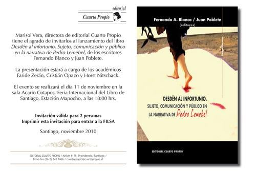 Desdén al Infortunio. Sujeto, comunicación y público en la obra de Pedro Lemebel