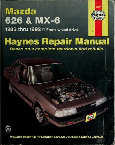 Mazda 626 and MX-6 automotive repair manual
