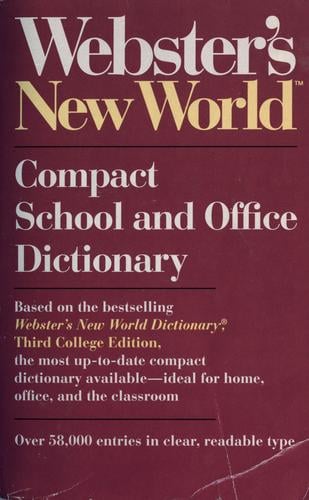 Webster's New World dictionary
