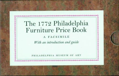The 1772 Philadelphia furniture price book