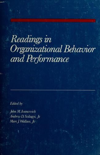Readings in organizational behavior and performance