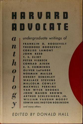 The Harvard advocate anthology