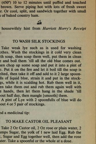 Recipes from America's restored villages