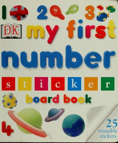 123 my first number sticker board book