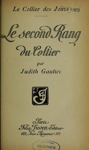 Le second rang du collier