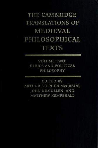 The Cambridge translations of Medieval philosophical texts