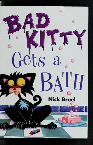 Bad kitty gets a bath