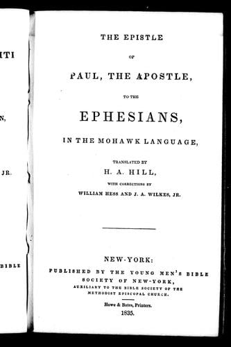 Ne ne shagohyatonni Paul ne roytadogenhti jinonkadih ne Ephesians