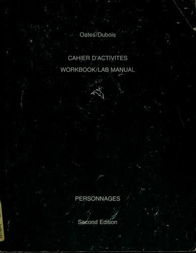 Cahier d'activitiés