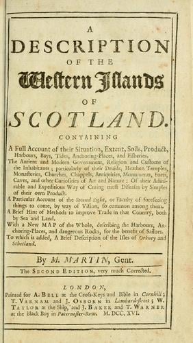 A description of the Western Islands of Scotland