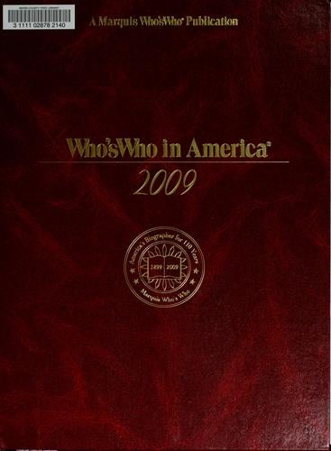 Who's who in America 2009--Volume 1