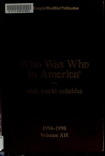 Who was who in America with world notables
