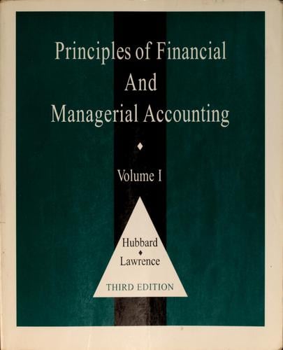 Principles of financial and managerial accounting