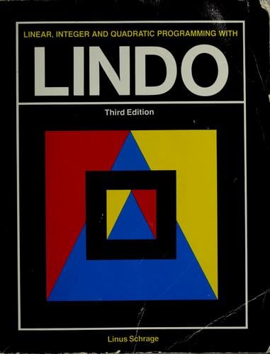 Linear, integer, and quadratic programming with LINDO