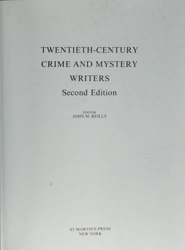 Twentieth-century crime and mystery writers