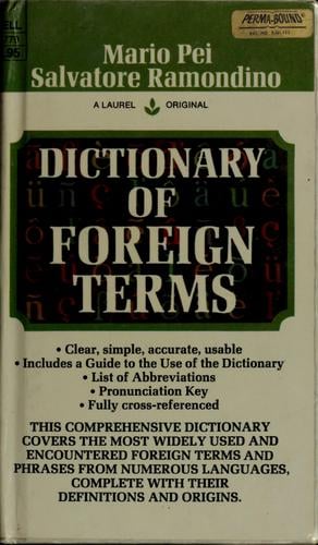 Dictionary of foreign terms