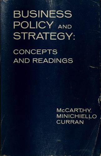 Business policy and strategy