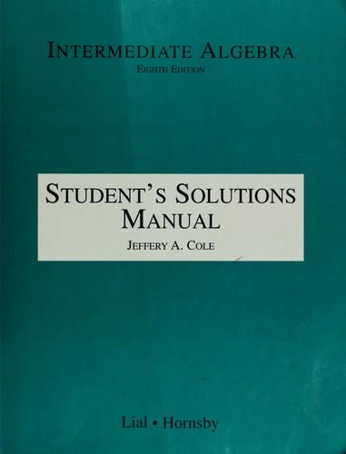Student's solutions manual