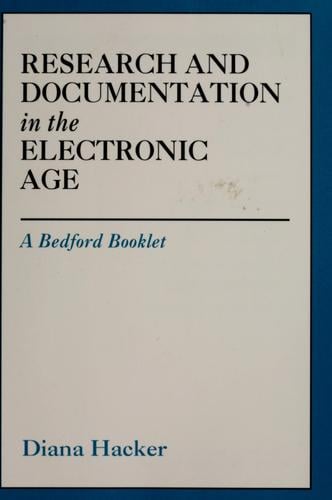 Research and documentation in the electronic age