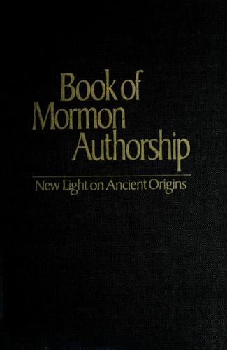 Book of Mormon authorship
