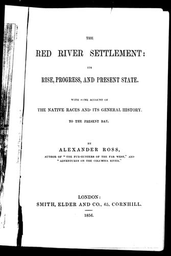 The Red River Settlement