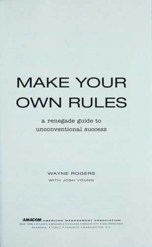 Make your own rules