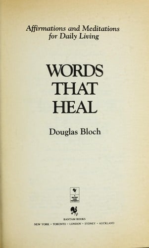 Words that heal